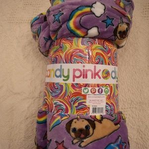 Candy Pink Fleece Blanket